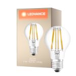 Ledvance Classic LED E27 Pære filament klar 11W 1521lm - 827 ekstra varm hvid | dæmpbar - erstatter 100W