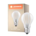 Ledvance Classic LED E27 Pære filament matt 4W 470lm - 827 ekstra varm hvid | erstatter 40W