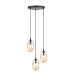 Emibig Pendel Lampe Astral Stål Sort | Egnet til 3x E14 - Max 10W