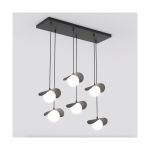 Emibig Pendel Lampe Ritual Stål Sort | Egnet til 6x G9 - Max 8W