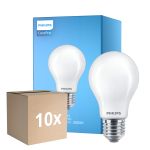 Fordelspakke 10x Philips Corepro LED Pære E27 Pære matt 10.5W 1521lm - 830 varm hvid | erstatter 100W