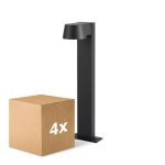 Fordelspakke 4x D'Lite Piedestallampe Lira Sort 7W 600lm 830 Varm Hvid | IP54