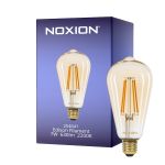 Noxion LED E27 Edison Filament Rav 7W 630lm - 822 Ekstra Varm Hvid | Dæmpbar - Erstatter 50W