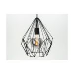 Eglo Pendel Lampe Carlton Stål Sort | IP20 - Egnet til 1x E27 