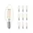 Fordelspakke 10x Philips Corepro LED Kerte E14 filament klar 4.3W 470lm - 827 ekstra varm hvid | erstatter 40W