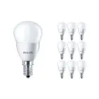 Fordelspakke 10x Philips Corepro LED Lustre E14 Kugle matt 5W 470lm - 827 ekstra varm hvid | erstatter 40W