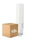 Fordelspakke 10x Philips CorePro PL-C LED 6.5W 770lm - 840 Kold Hvid | 4-Pinde - Erstatter 18W