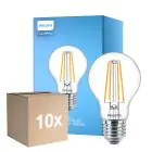 Fordelspakke 10x Philips Corepro LED Pære E27 Pære klar 8.5W 1055lm - 840 kold hvid | erstatter 75W