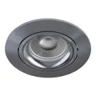 Noxion Forsænket Spot Vision MR16 Vipbar Skinnende Grå | 82mm - Udsnit 69mm - IP20 - Inkl. GU10 Sokkel