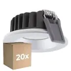 Fordelspakke 20x Ledvance LED spot Air Fix Aluminium sølv 6W 510lm 36D - 930 varm hvid | Udsnit 68mm - IP65 - bedste farvegengivelse - dæmpbar