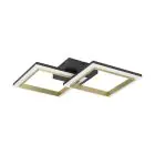 Eglo Loftlampe Calliera Stål Sort Guld 18.4W 2500lm - 840 Kold Hvid | IP20 - Dæmpbar 